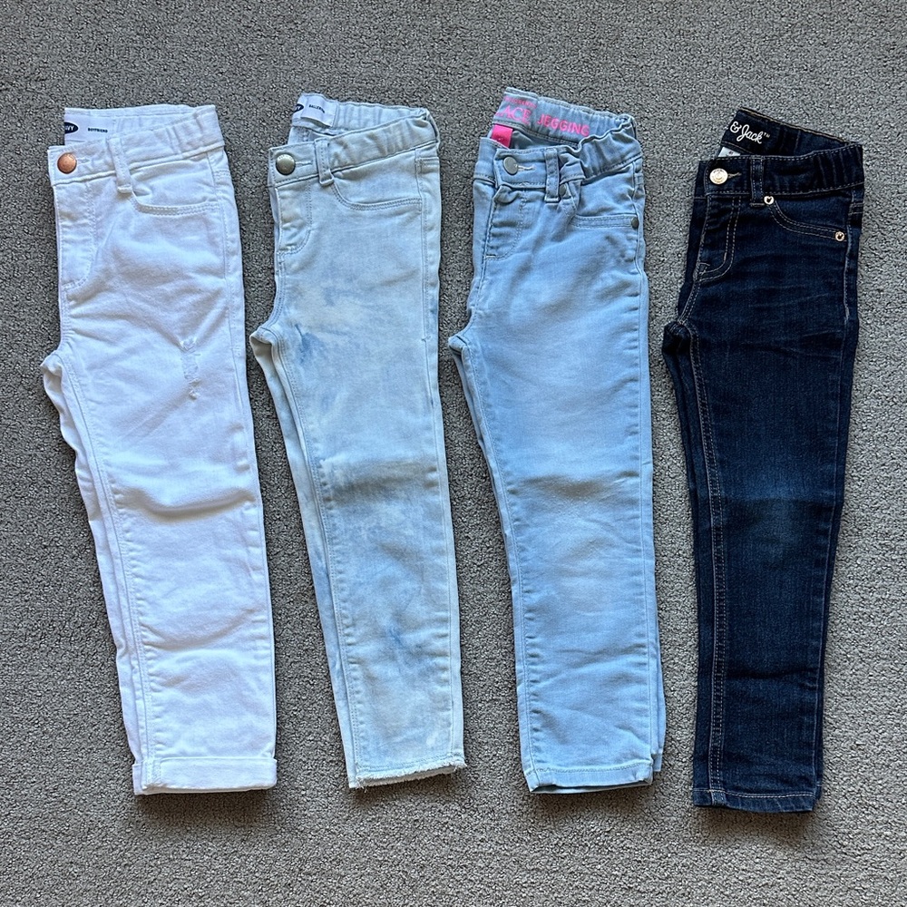 4T Girls Jeans- Various Brands